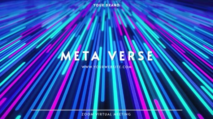 ZOOM VIRTUAL BACKGROUND | META VERSE VIDEO BG Voorlegging (16:9) template